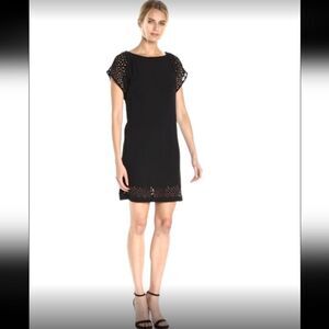 CALVIN KLEIN Laser Cut Sheath Dress
